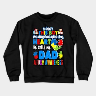 Autism T-ShirtAutism Dad Autism Awareness T Shirt Special Fathers Gift Crewneck Sweatshirt